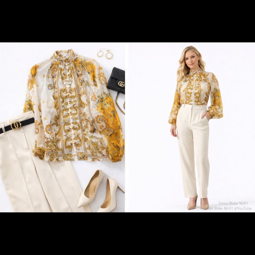 ✨ L’ATISTE by Amy Sheer Blouse – Size Small (NEW WITH TAGS)